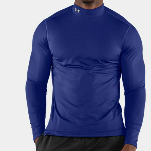under armour men's coldgear fitted mock